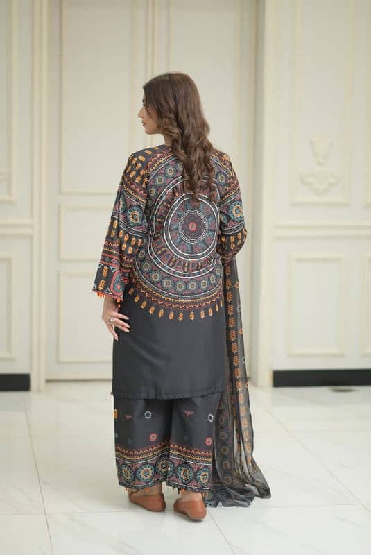 Luxury embroidered Collection best brand quality dhanak 3