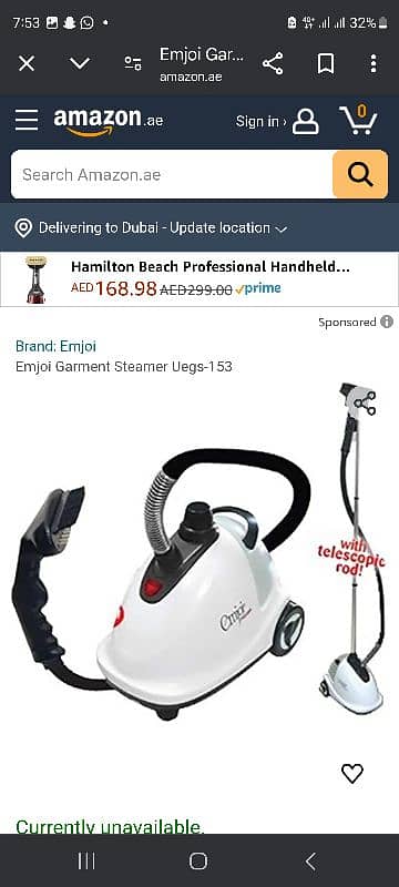 emjoi power original fabric steamer 7