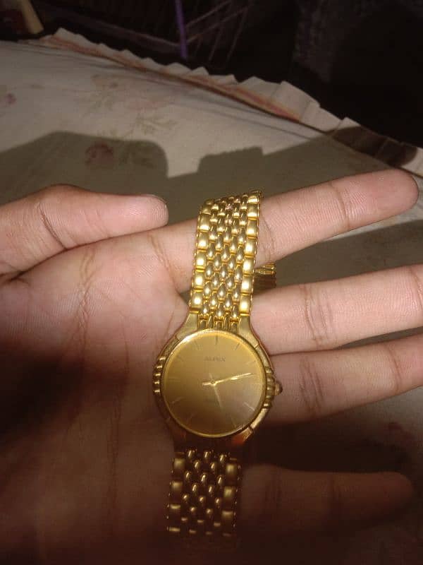 Original Anam Alpex Watch Gold Colour 3