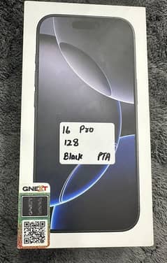 16 pro 128gb pta approved box pack black color 0