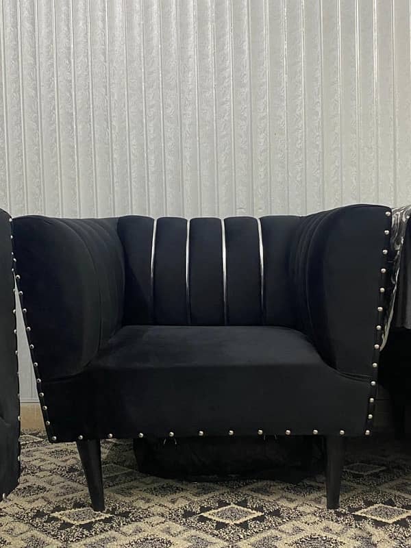 5 seater new valvet sofa set 3