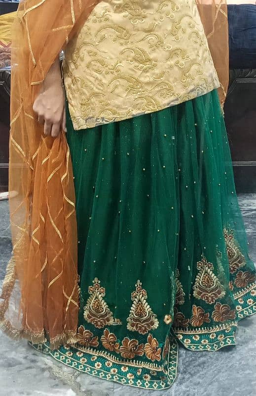 3 piece dress ( Lehnga, Blouse, Dupatta) for sale 1