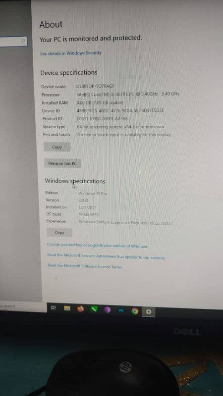 new condition desktop 500GB hard SSD alag sa lagy ha 8GB RAM 5th GEN 6