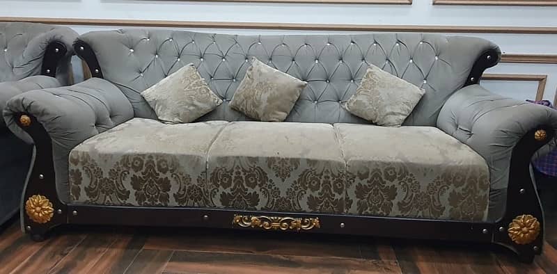 6-Seater Grey Sofa for Sale 0