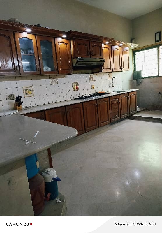 Corner house for sale Beautiful planning Total 6 bed rooms with attached washrooms all expensive work done most prime location of North nazimabad 8