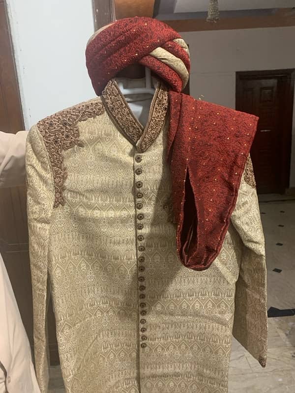 only one time wear sherwani for sale in small size 1