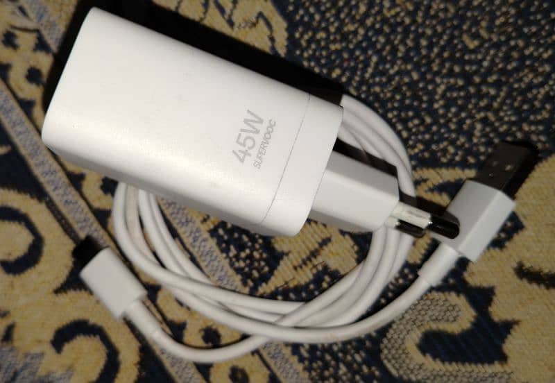 Oppo A3X SuperVooc Charger 45W original Box Pulled Charger 0