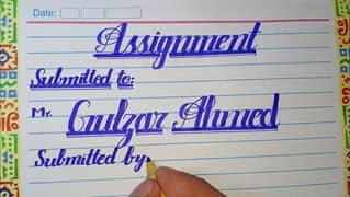 hand writing job assignment work