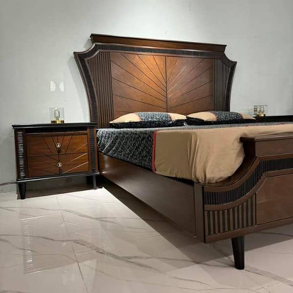 Decent design bed set 0