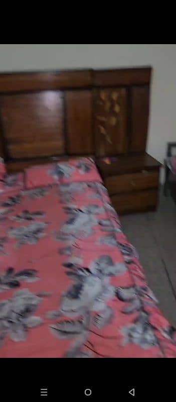 wooden Double bed for sale 1