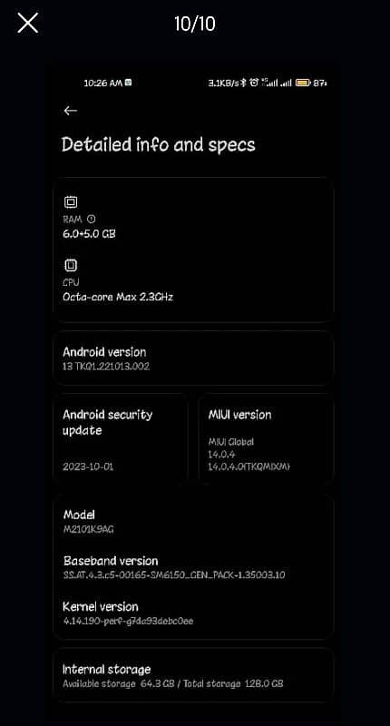 Xiaomi 11 lite 8gb ram 6