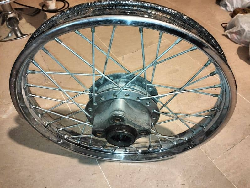 cg 125 1998 model Rim hub spoke brake plate 2