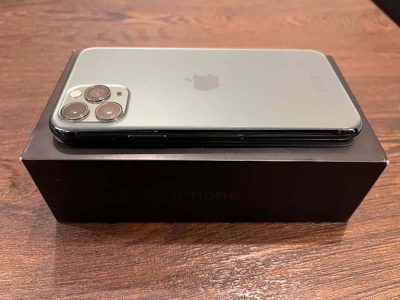 iPhone 11 Pro 64gb PTA Approved with Box Midnight Green 3