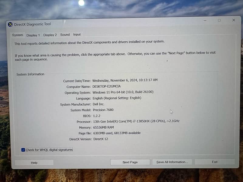 Dell Precision 7680 i7 13th gen 64gb Ram 0