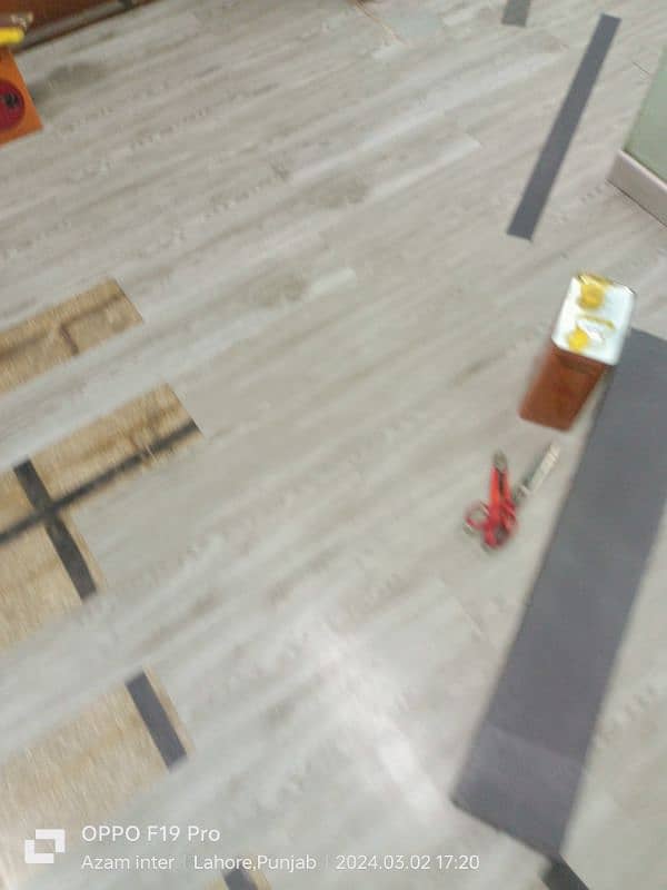 vinyl flooring Lahore Pakistan wooden floor Glass paper window blinds 7