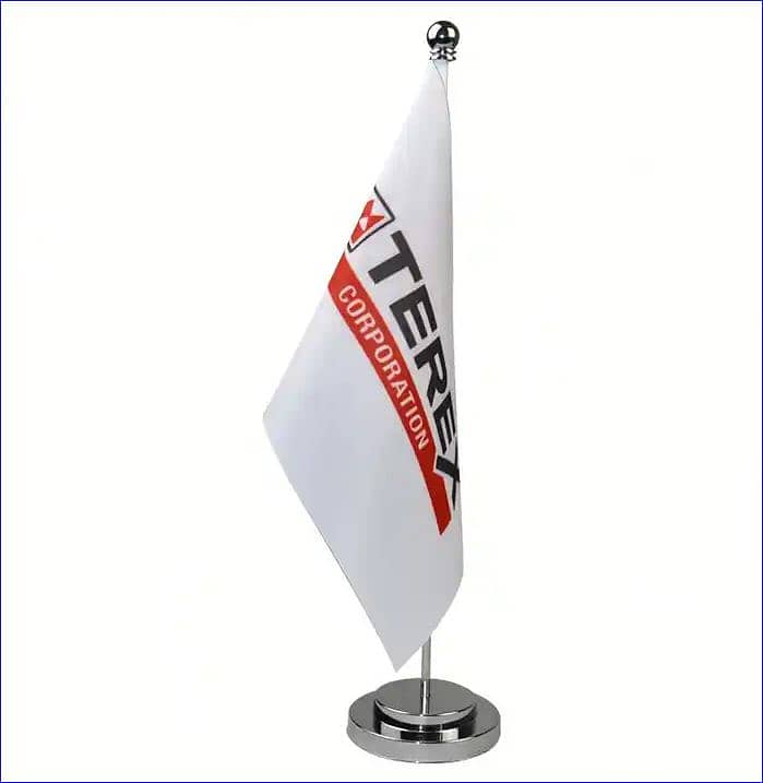 Top-Grade Pakistan & Logo Flags with Upscale Poles for Executives 2