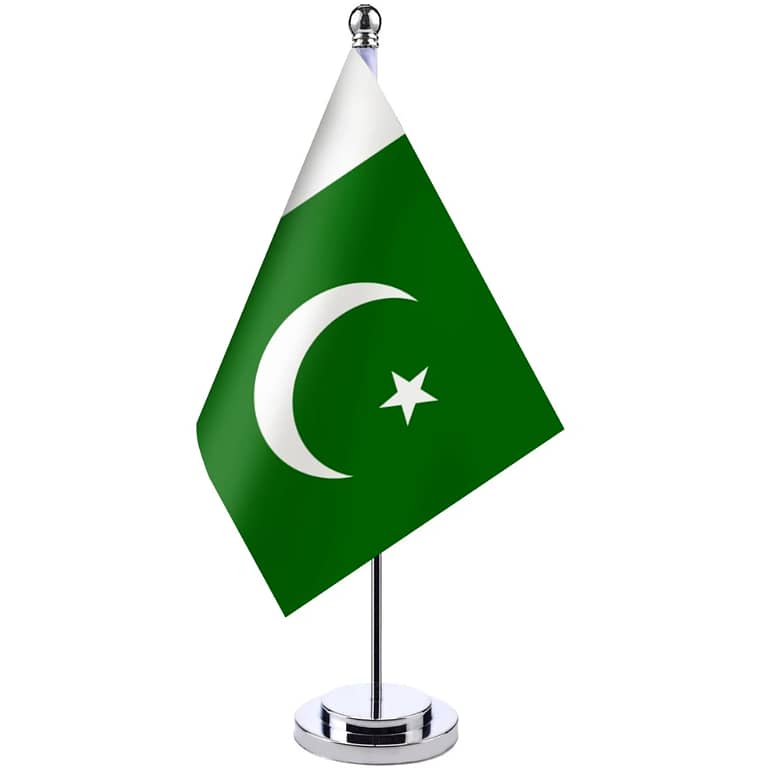 Top-Grade Pakistan & Logo Flags with Upscale Poles for Executives 8