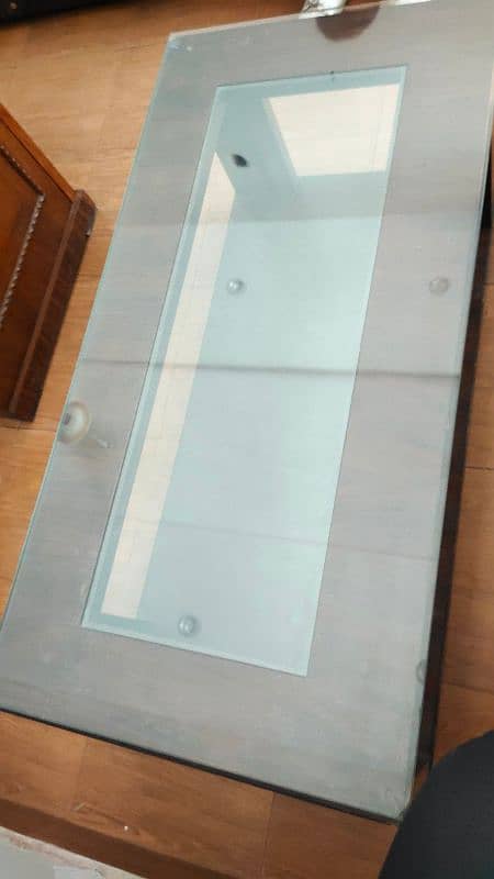 Center table with double glass 1