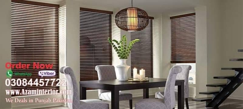 window blinds Glass paper wooden floor vinyl floor tiles Lahore 1