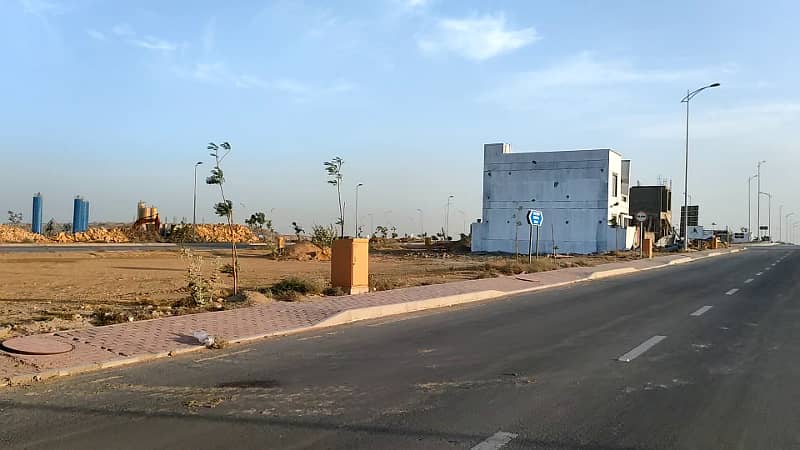 500sq yd Main Jinnah Avenue Facing Plots Available at Lowest Budget in Bahria Town Karachi 23