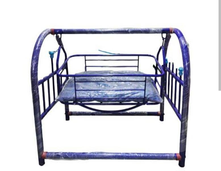 2 in 1 iron rod baby jhula with comfortable swinging for sale 1