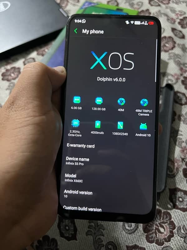 infinix S5Pro(6/128) with box For Sale 7