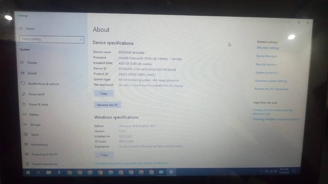 Dell Laptop 3180 | 4GB RAM | Win 10 | New Conditition | No Fault 1