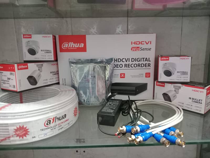 CCTV Dahua Security Cameras / 4 Cameras 2mp Package / cctv / dvr 0