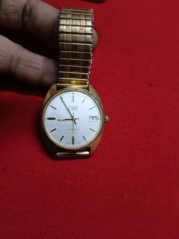 vintage watch . Avia matic 6