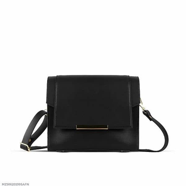 Stylish Black PU Leather crossbody bag for Women 0