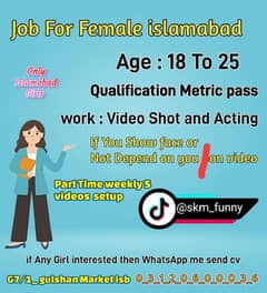 job for female in islamabad