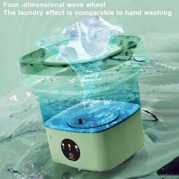 6.5 litter Foldable Washing Machine With Dryer 9