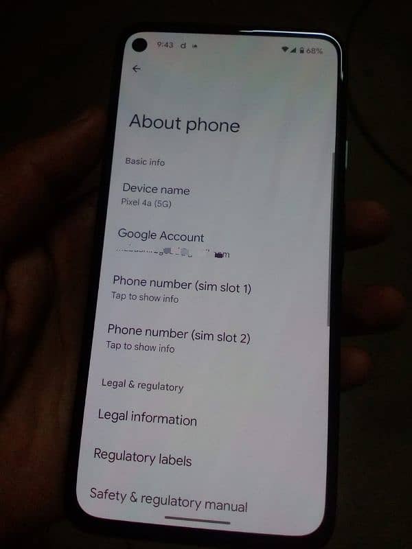 Google Pixel 4a 5g 10/10 Condition No Open No Repair 7