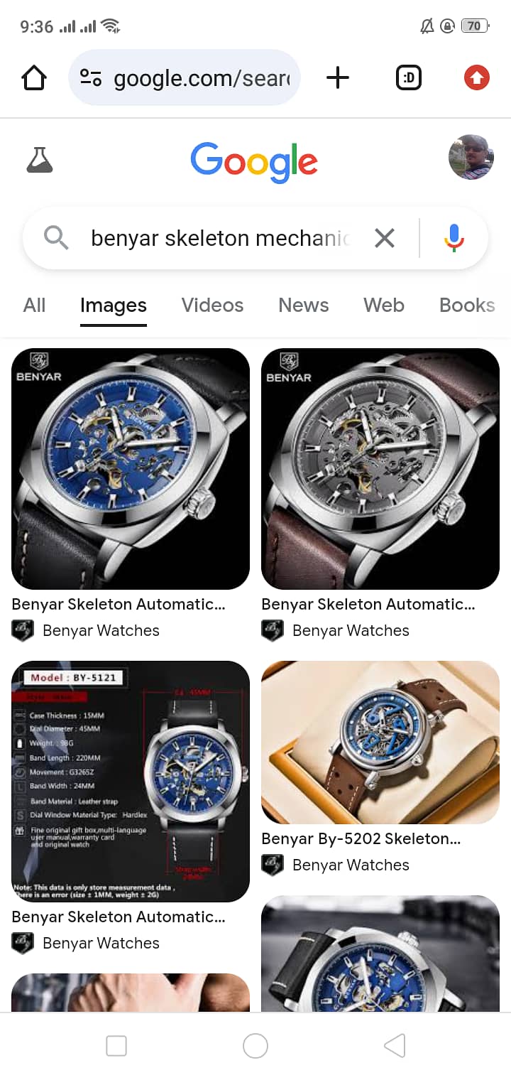 Benyar mechanical automatic watch 2