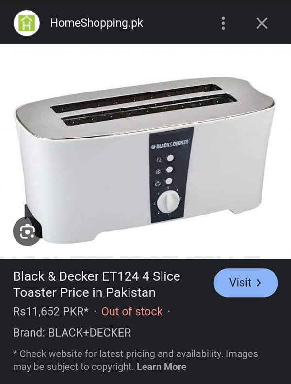 Toaster Black & Decker ET124 Toaster 1