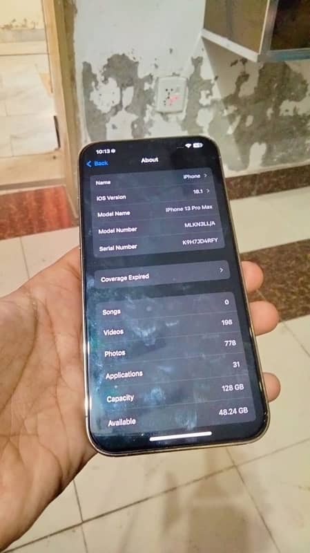 I phone 13 pro max facktory unlock non pta 128 GB 2