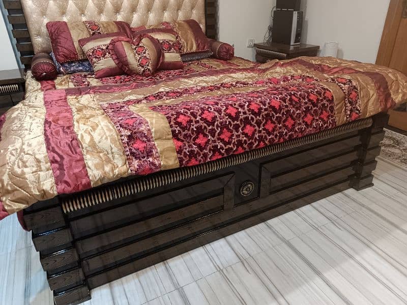 wooden king size bed 5