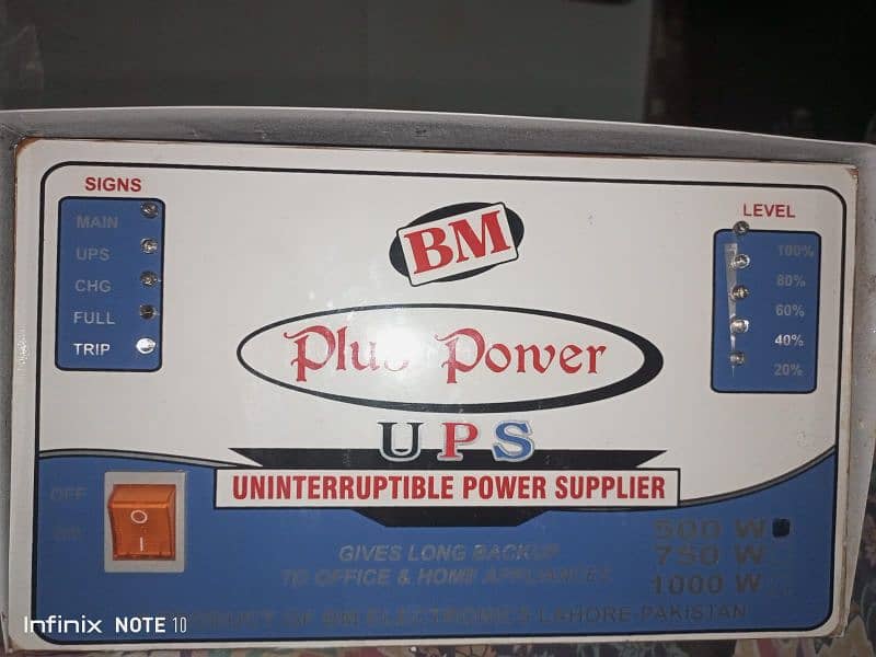 UPS  plus power 0