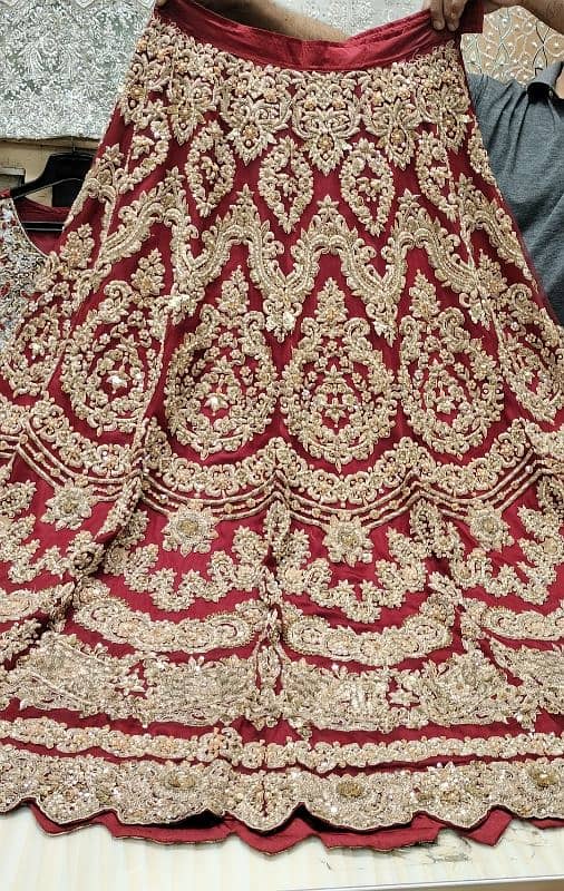 Bridal lehnga/ wedding dress/ Bridal designer dress/Barat dress 3