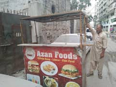 Zingar & Fast Food Cart With Fried Equipments