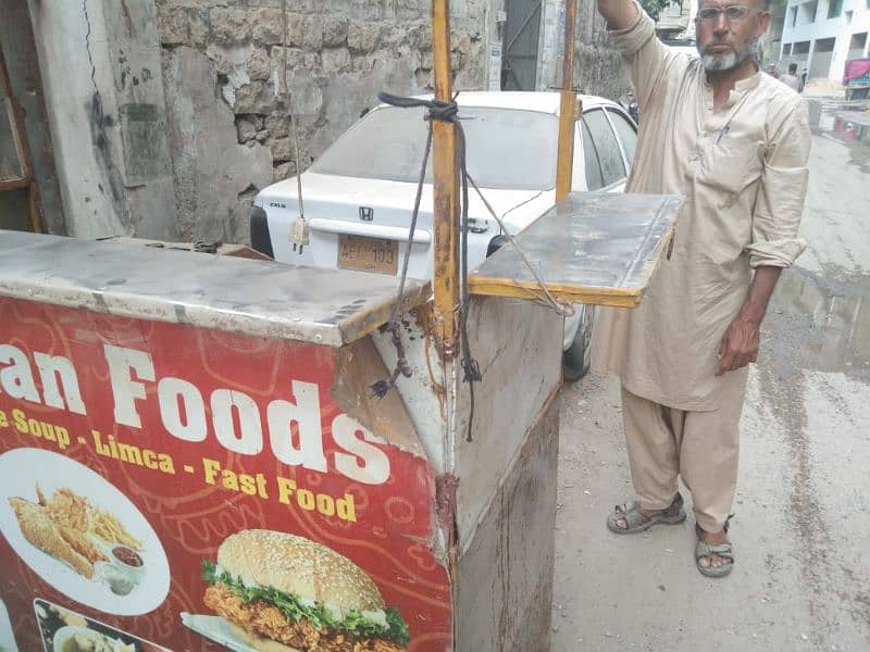 Zingar & Fast Food Cart With Fried Equipments 9