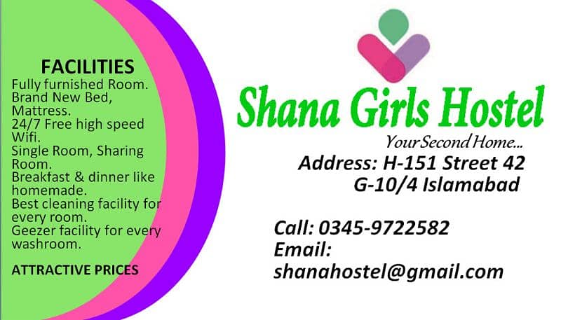 shana Girls Hostel G-10/4 & I-10/1 1