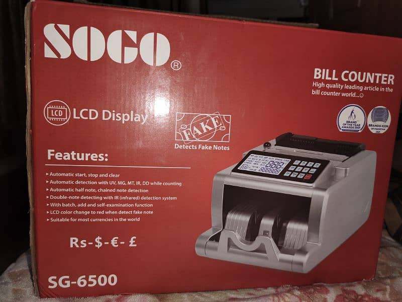 sogo sg-500 cash counting machine brand new machine non useable 0