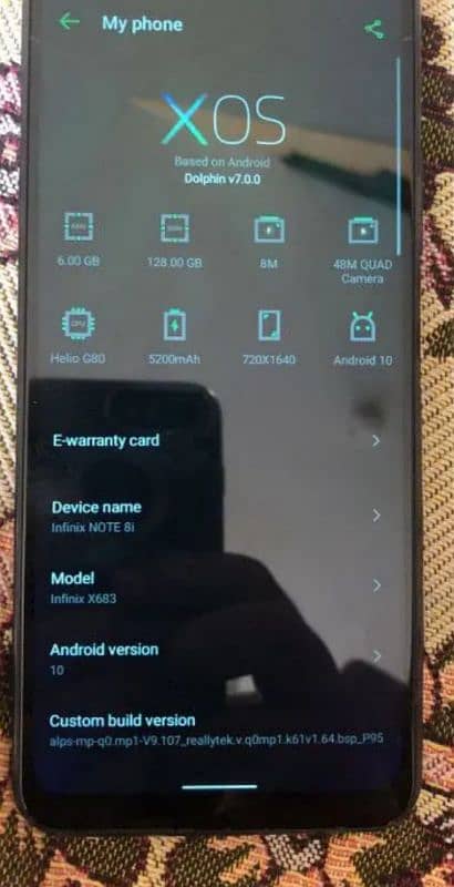 infinix note 8i 6+128 Finger ni chalta new lagwana wala baki all ok 1