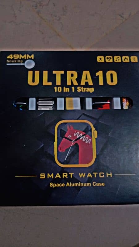 ultra watch with 10 straps and a case 0