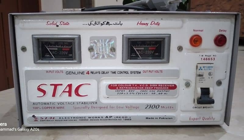 STAC Automatic Stabilizer 2300 Watts and Big man 3000 watts 0