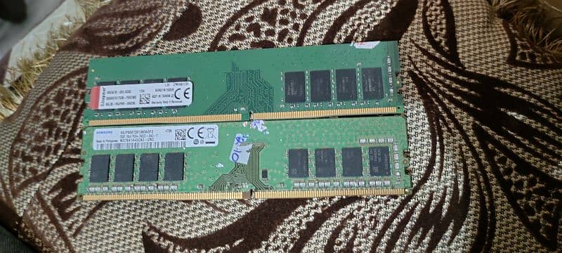 8 gb x 2 16gb dd4 ram Samsung & Kingston 2