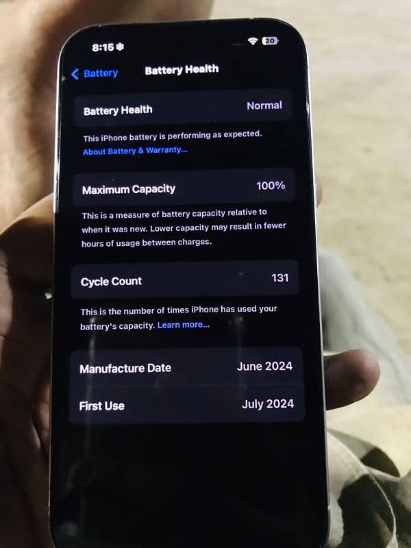 iphone 15 pro 128 gb factory unlock 100 battery health orignal 1