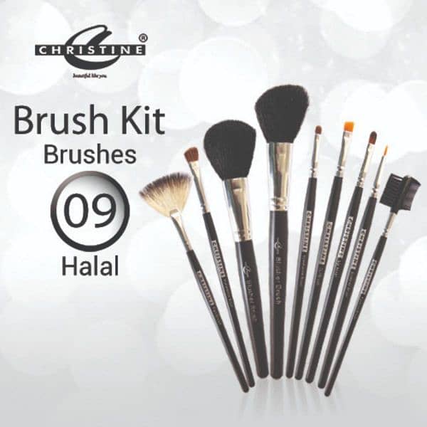 Christine Small Brush Kit Set - 9 Pieces 2