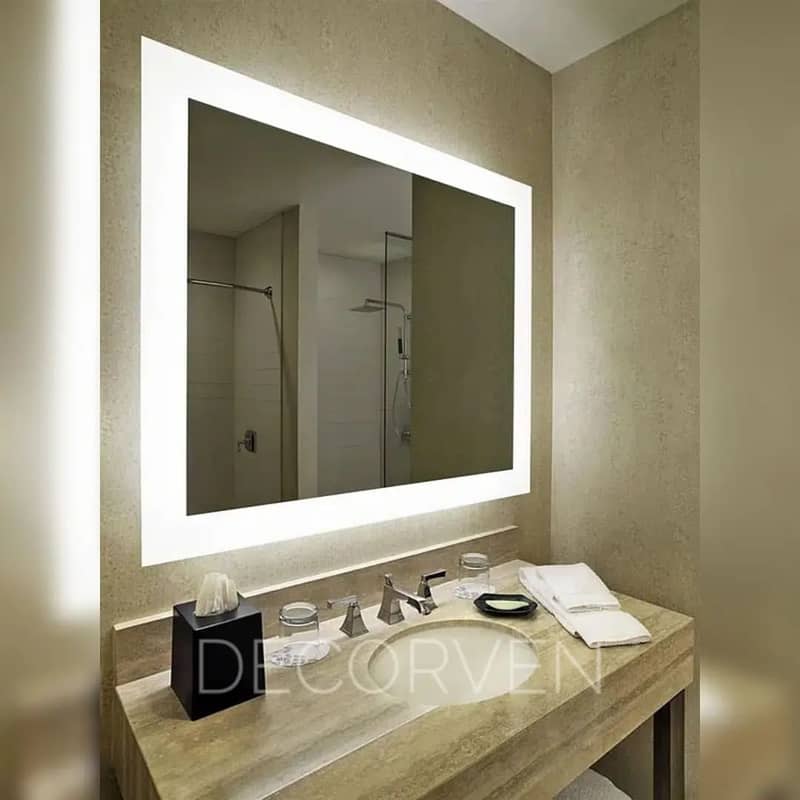 Led Mirror, Mirror, Decor, Round Led Mirror, Make Up Mirror 4